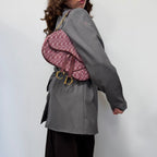 Christian Dior bordeaux double saddle