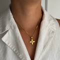 Vintage Louis Vuitton sleutelhanger bloem bedel | Ketting