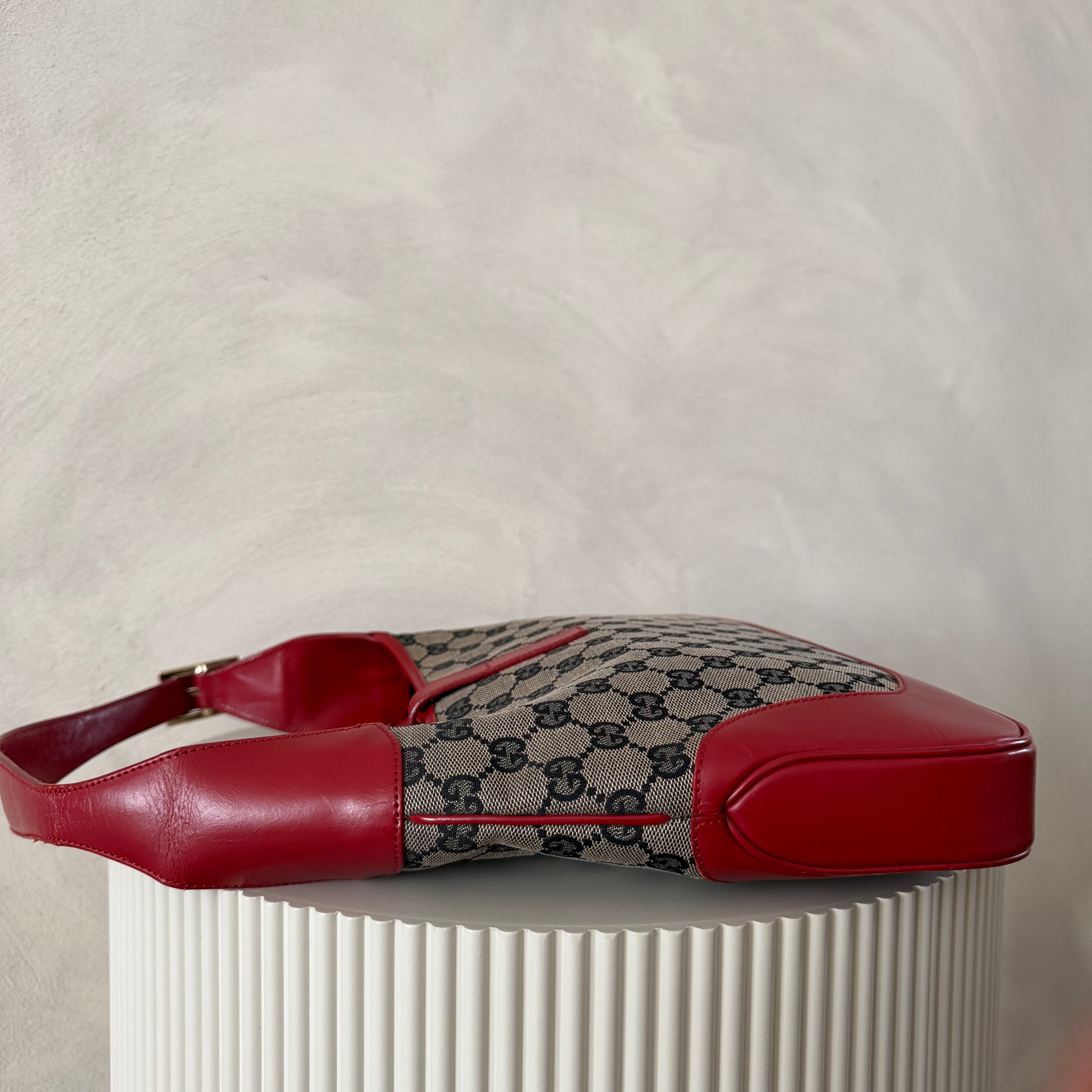 Authentieke vintage Gucci Jackie red bag