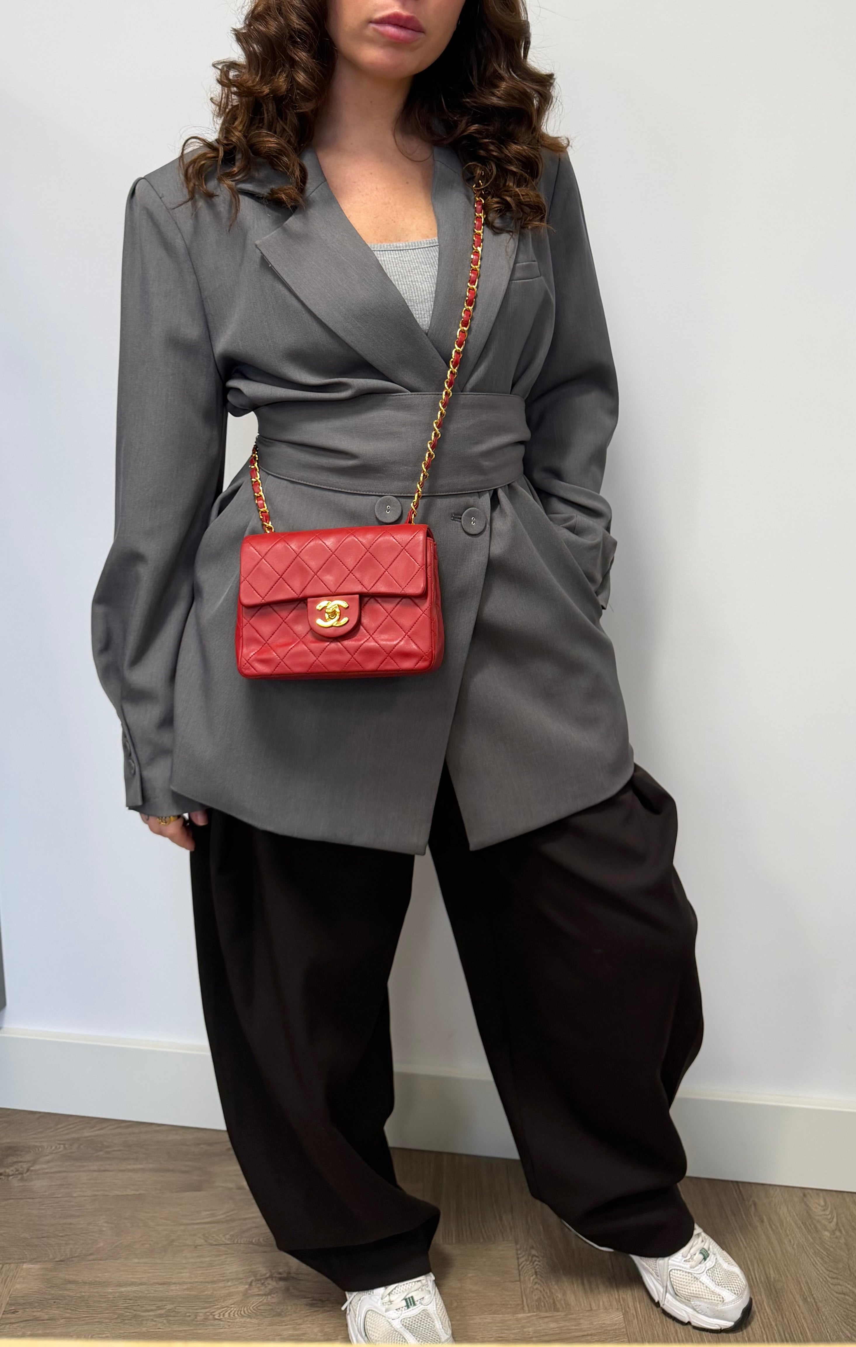 Chanel mini square classic single flap