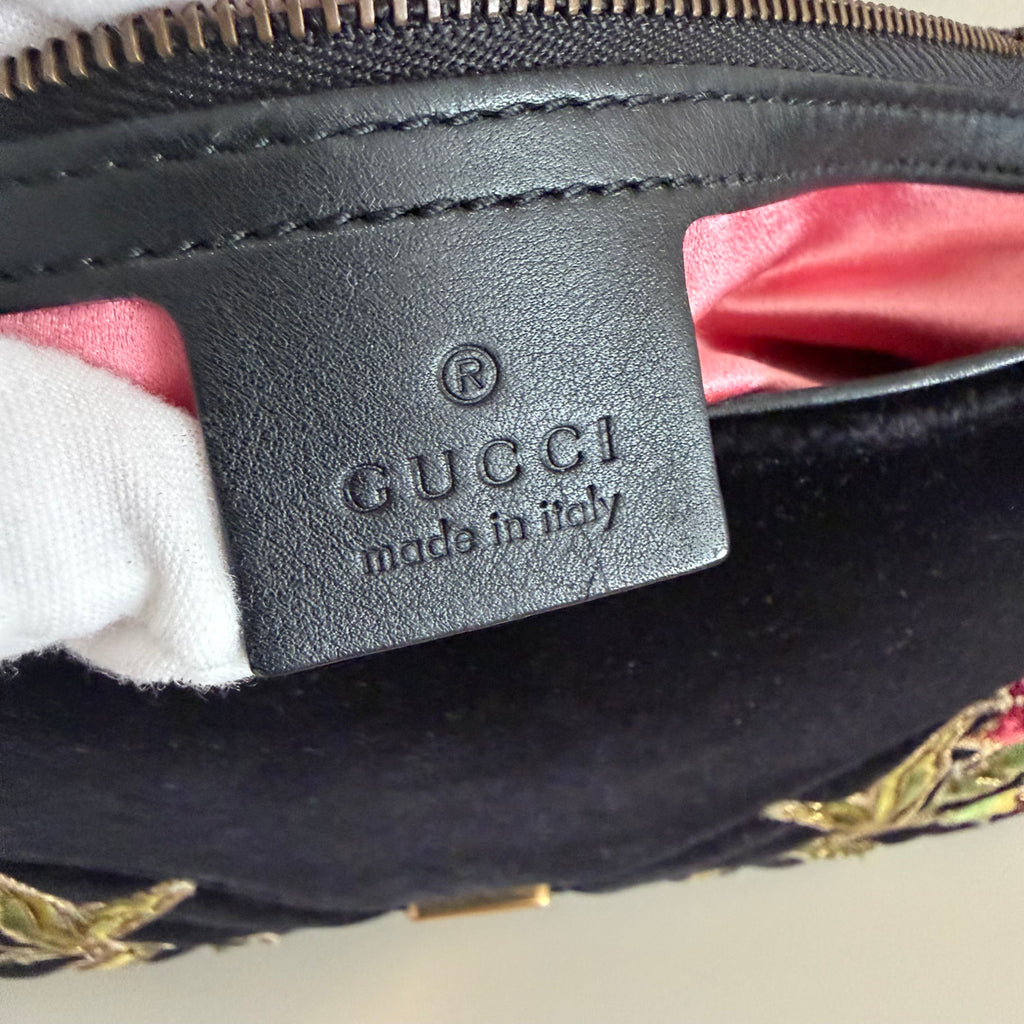 Authentieke vintage Gucci GG Marmont Velvet bag "LOVED”