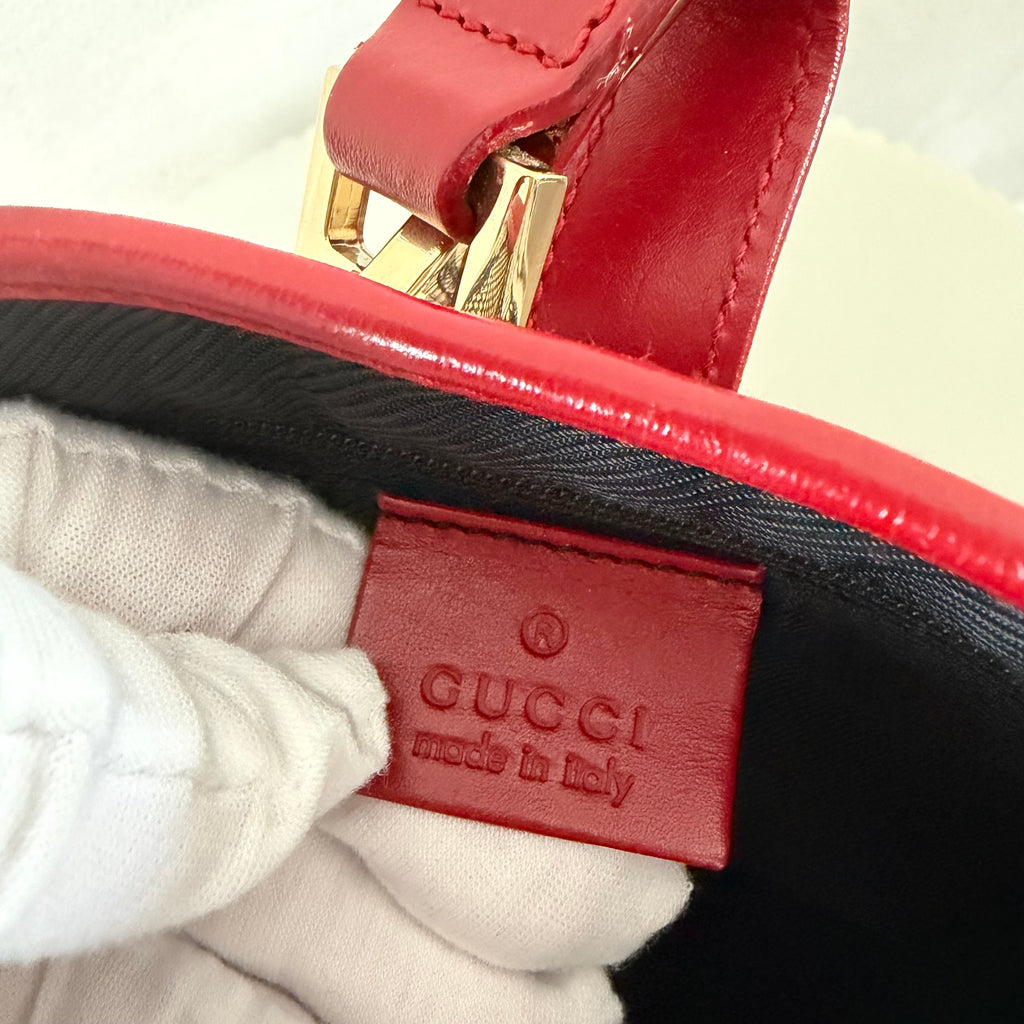 Authentieke vintage Gucci Jackie red bag