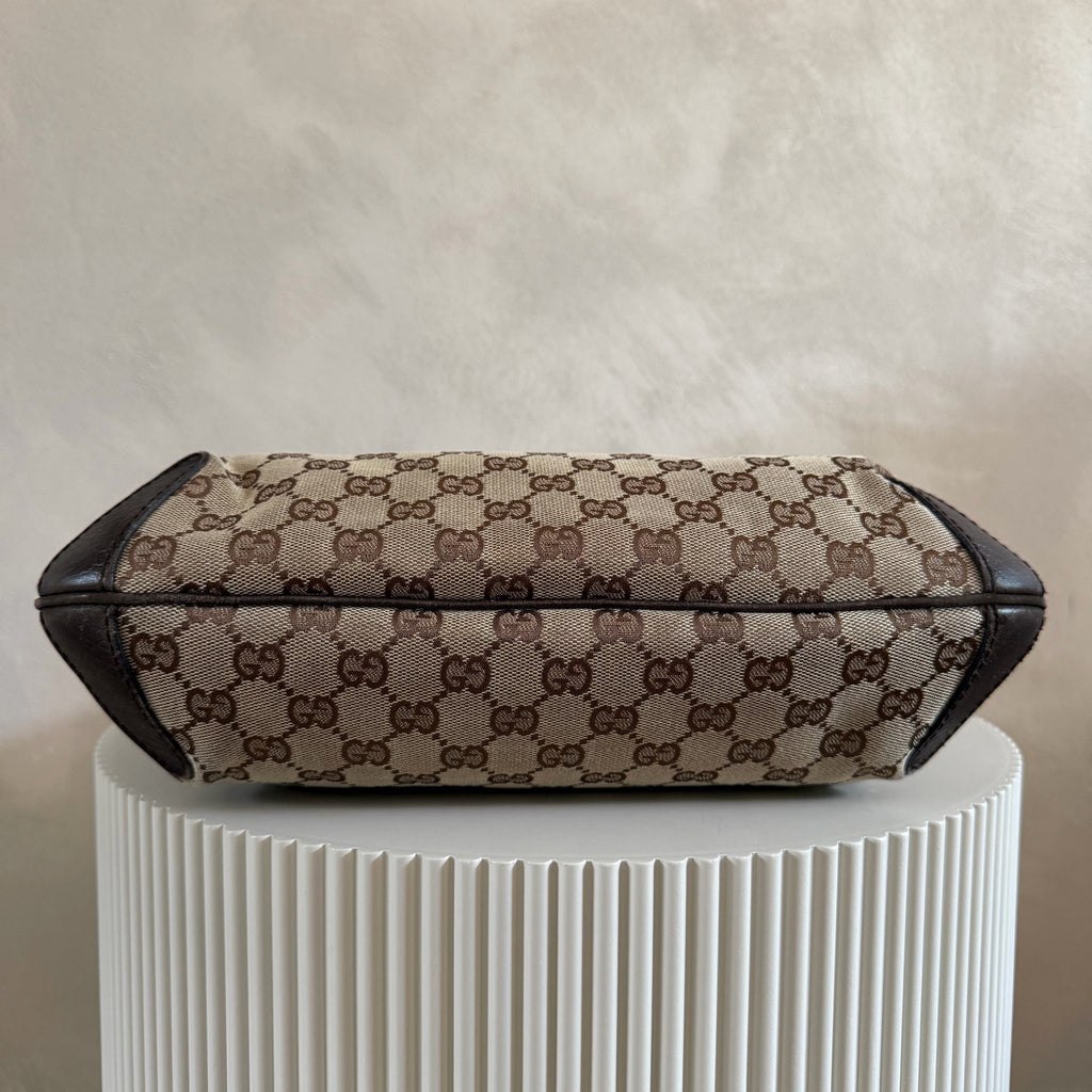 Authentieke vintage Gucci GG Canvas Horsebit Hobo Bag