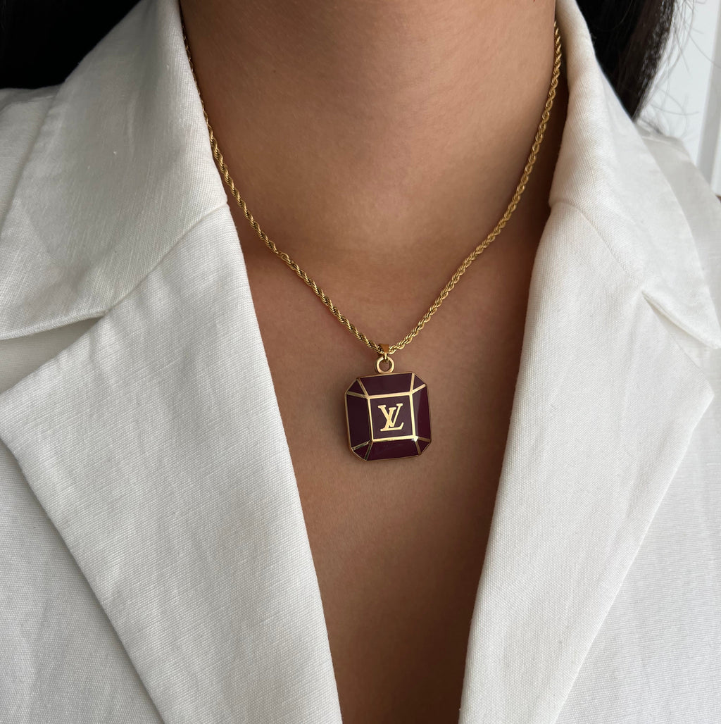 Louis Vuitton sleutelhanger bedel | ketting