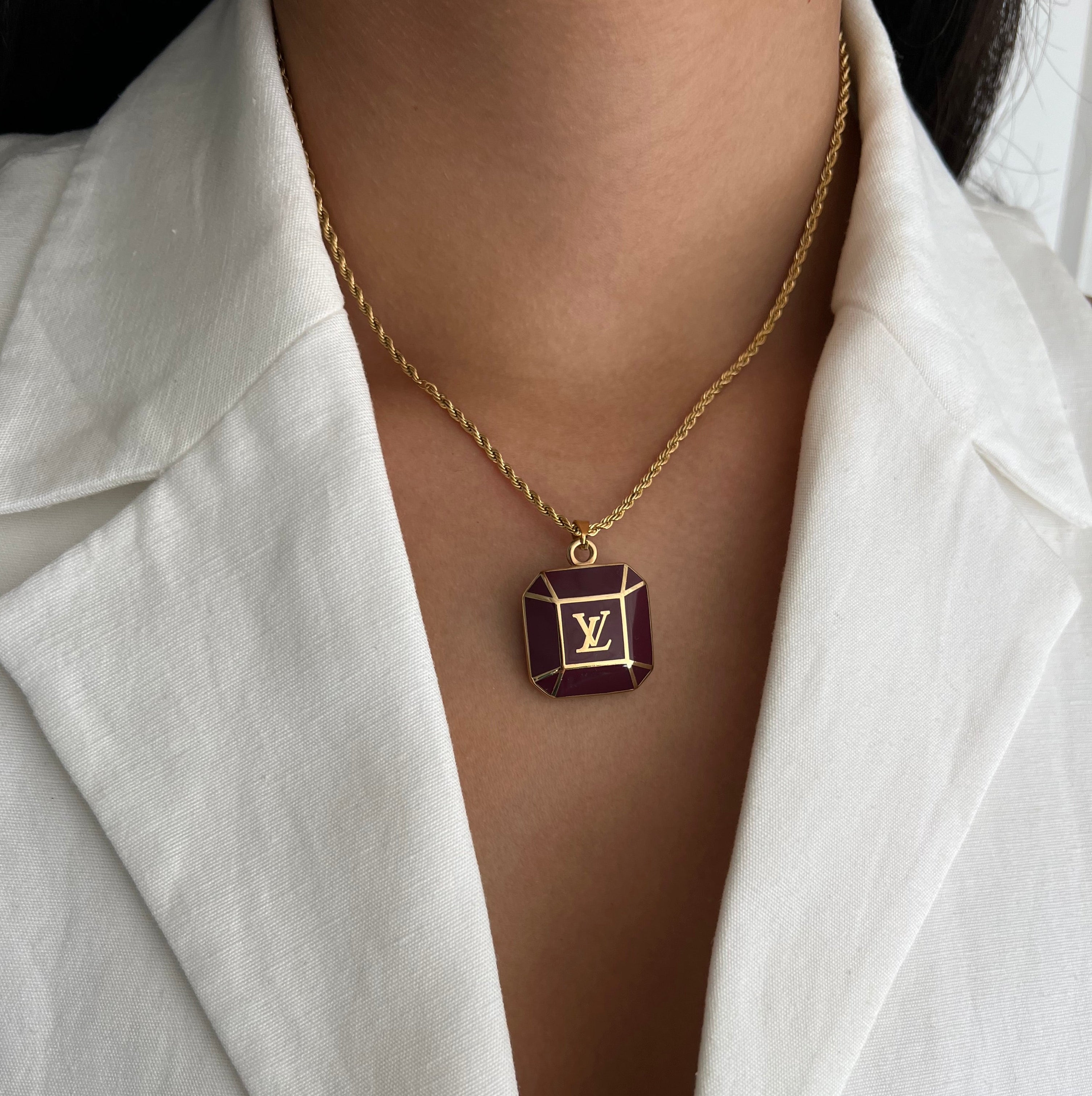 Louis Vuitton sleutelhanger bedel | ketting