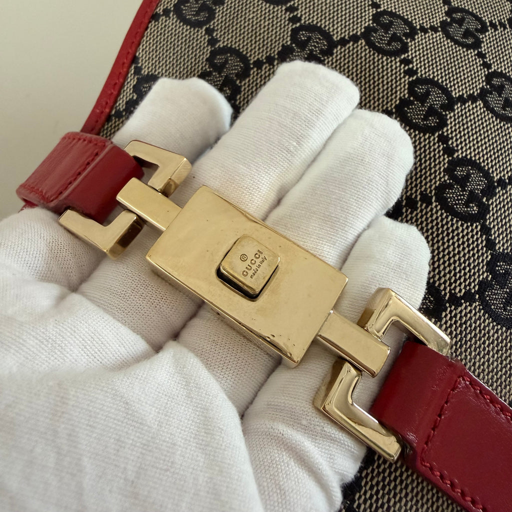 Authentieke vintage Gucci Jackie red bag