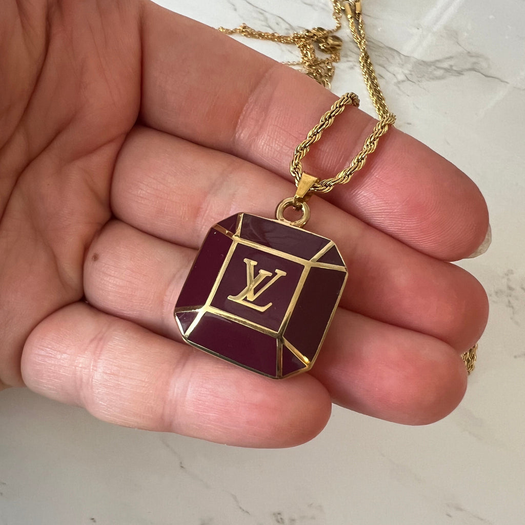 Louis Vuitton sleutelhanger bedel | ketting