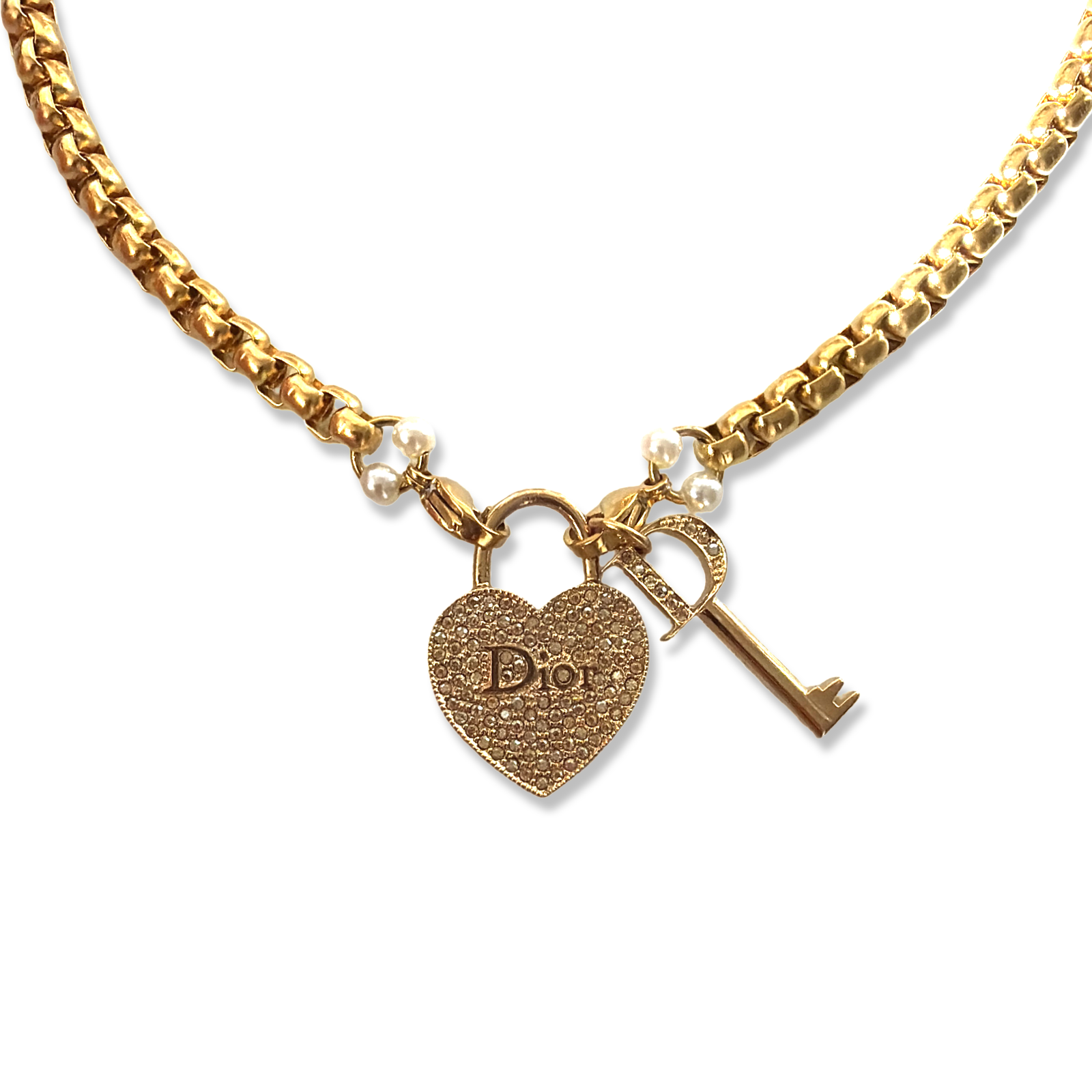 Dior oorbellen | ketting