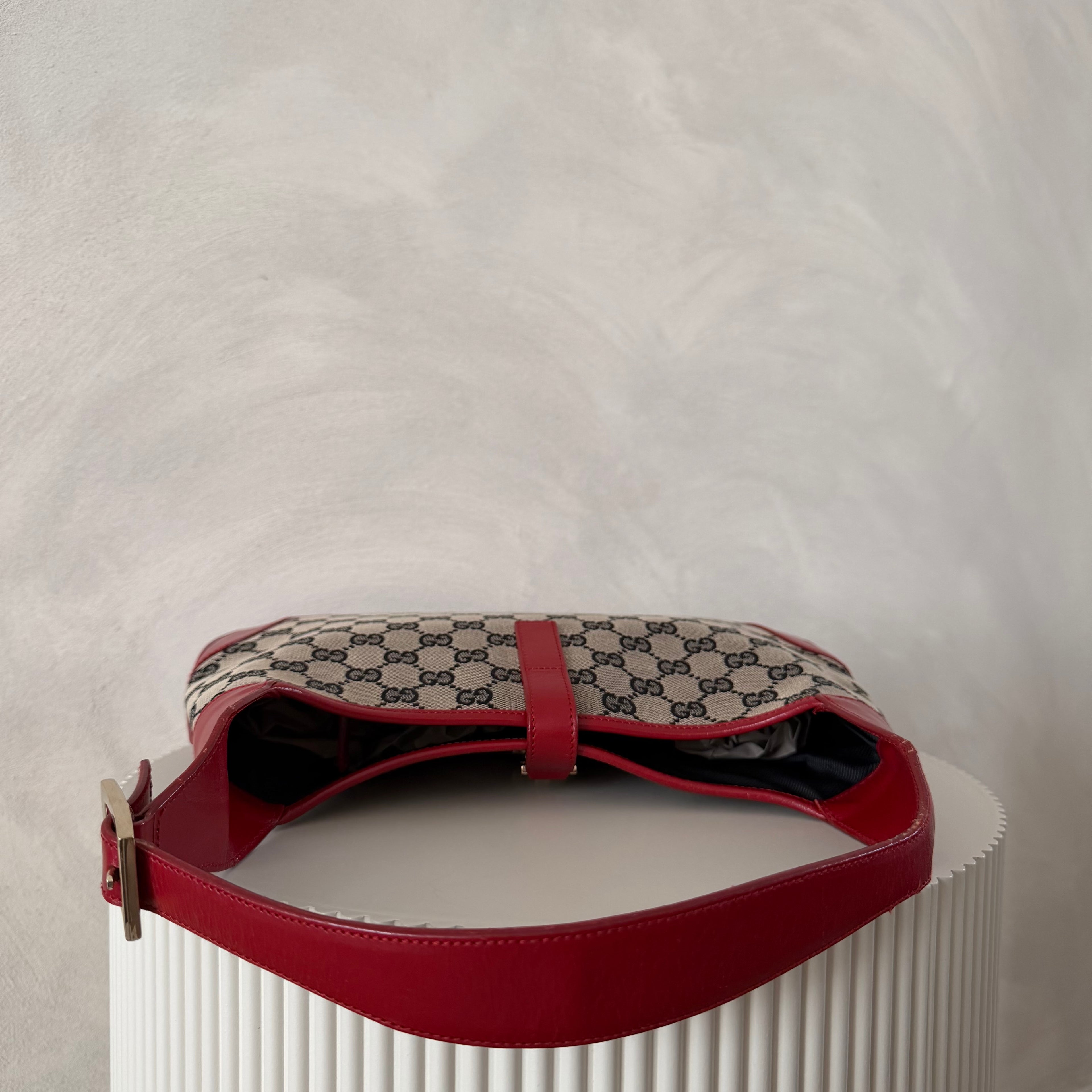 Authentieke vintage Gucci Jackie red bag