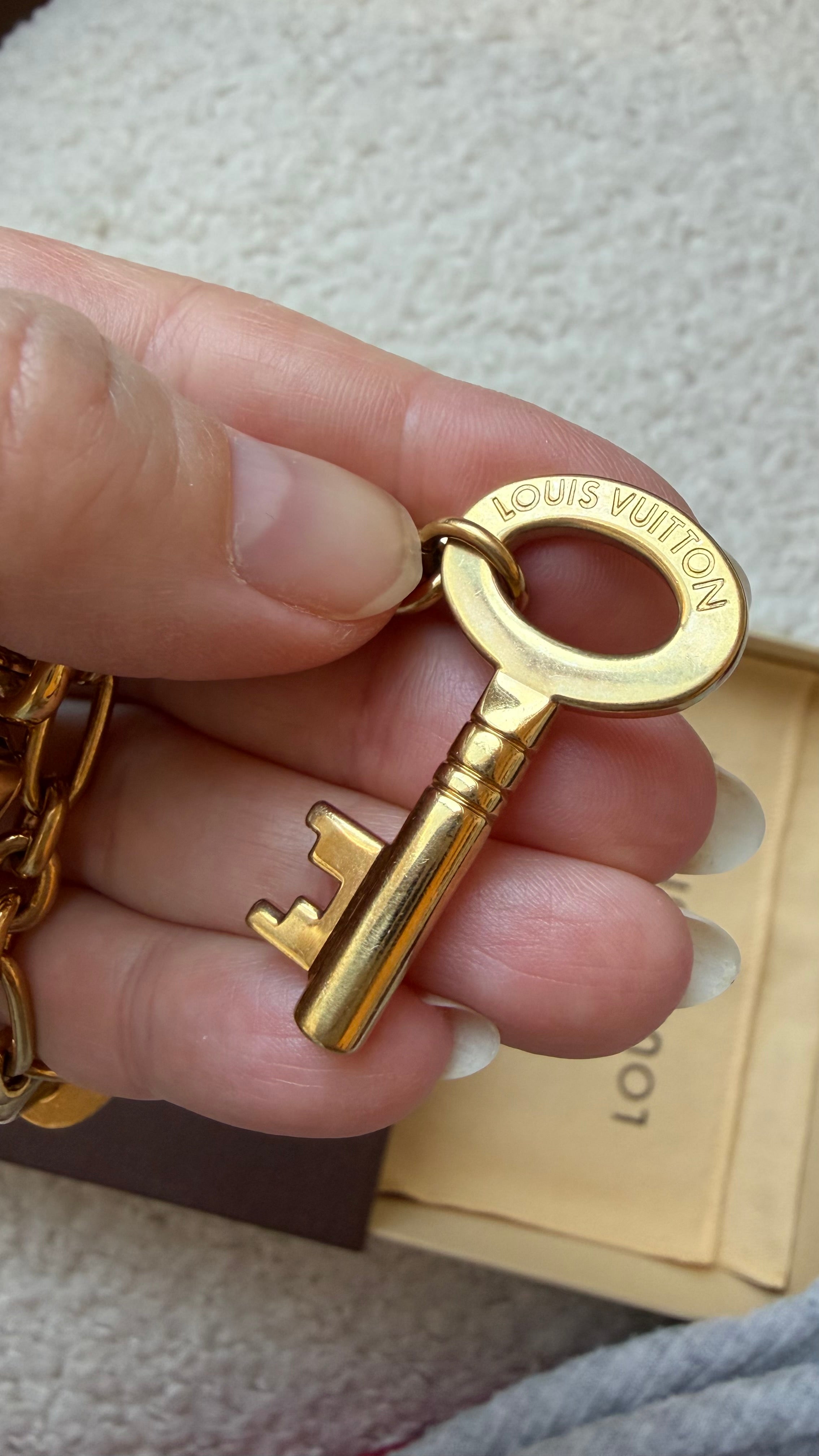 Louis Vuitton sleutel tassenbedel | Ketting