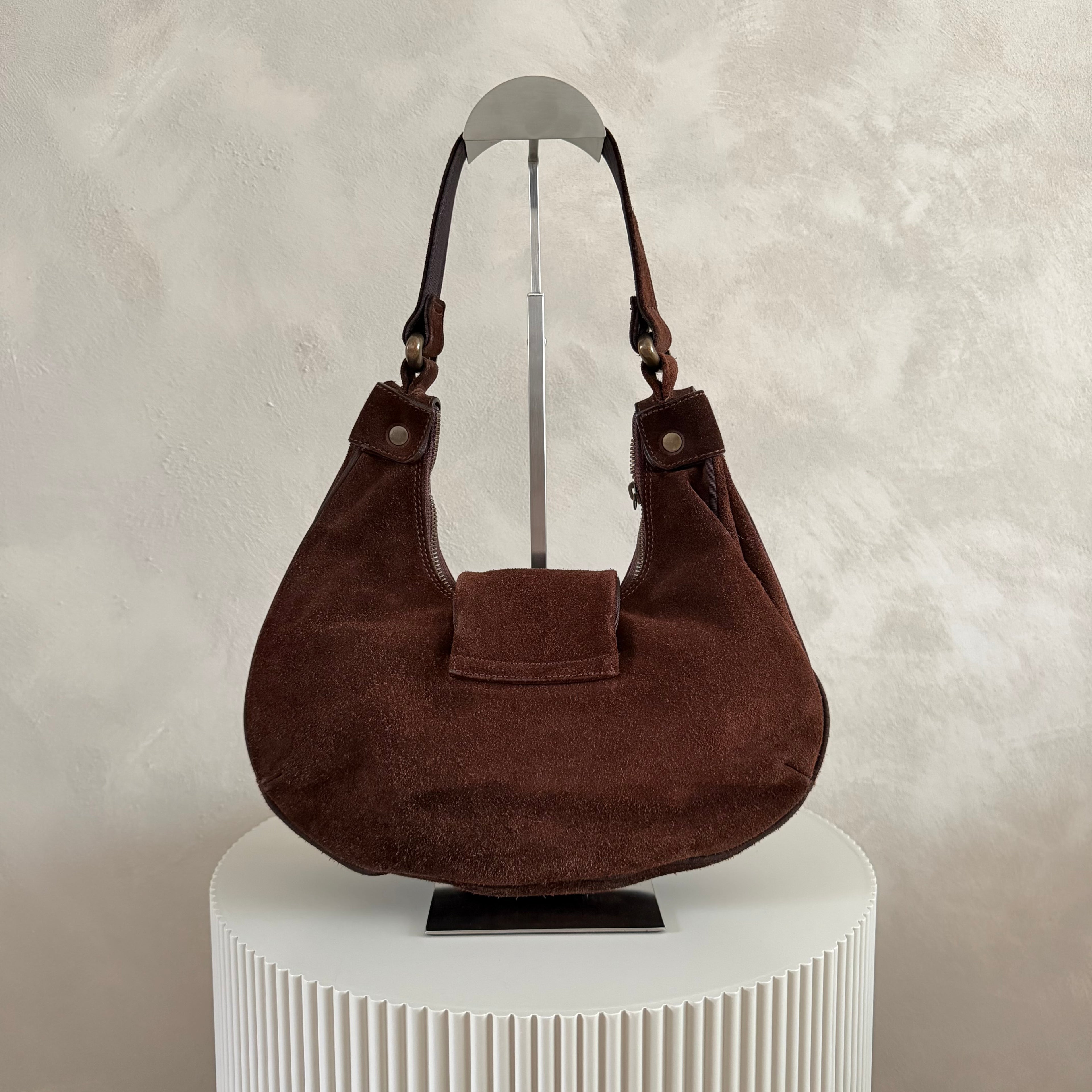 Authentieke vintage Dolce & Gabana suede bag