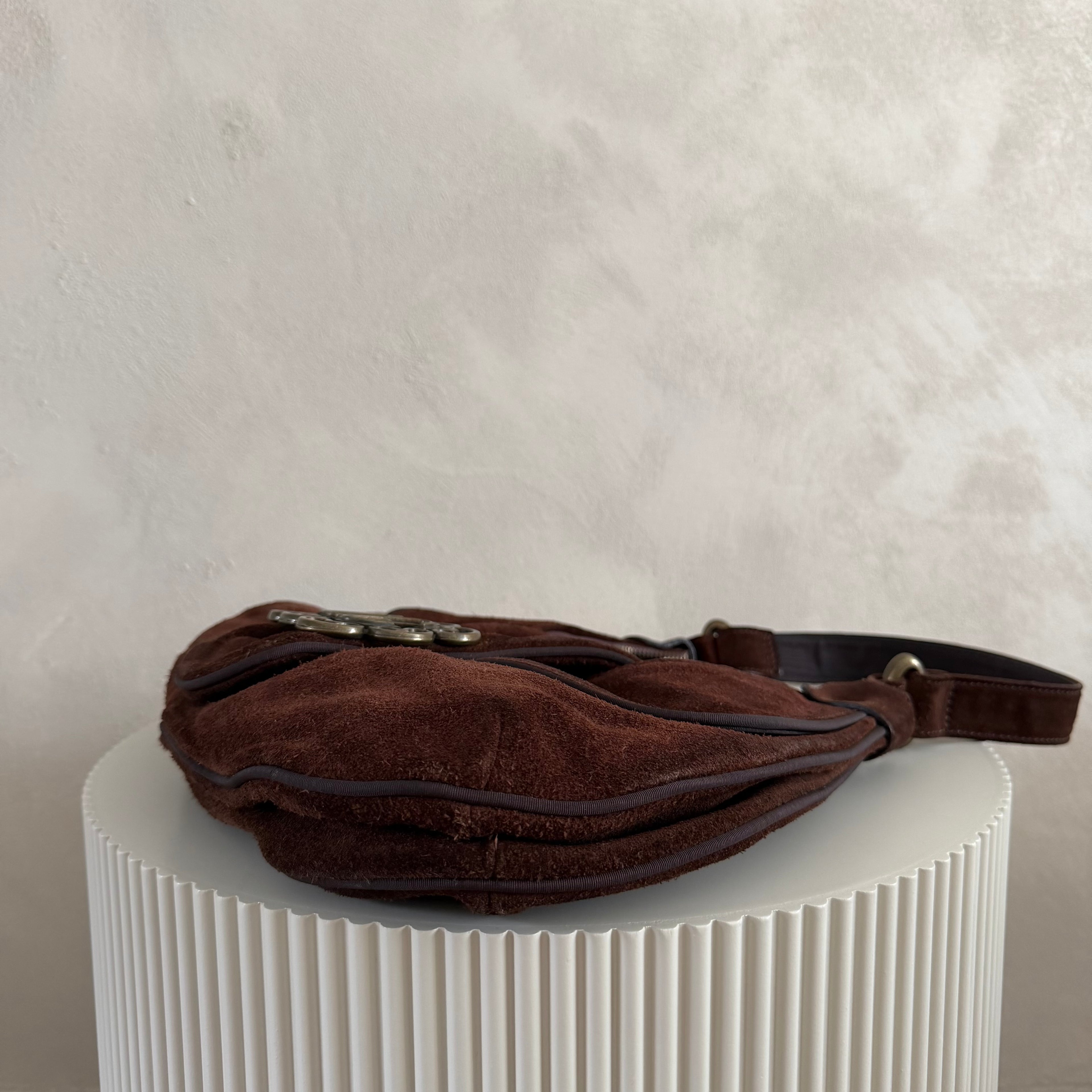 Authentieke vintage Dolce & Gabana suede bag