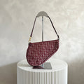 Christian Dior Trotter Mini red saddle
