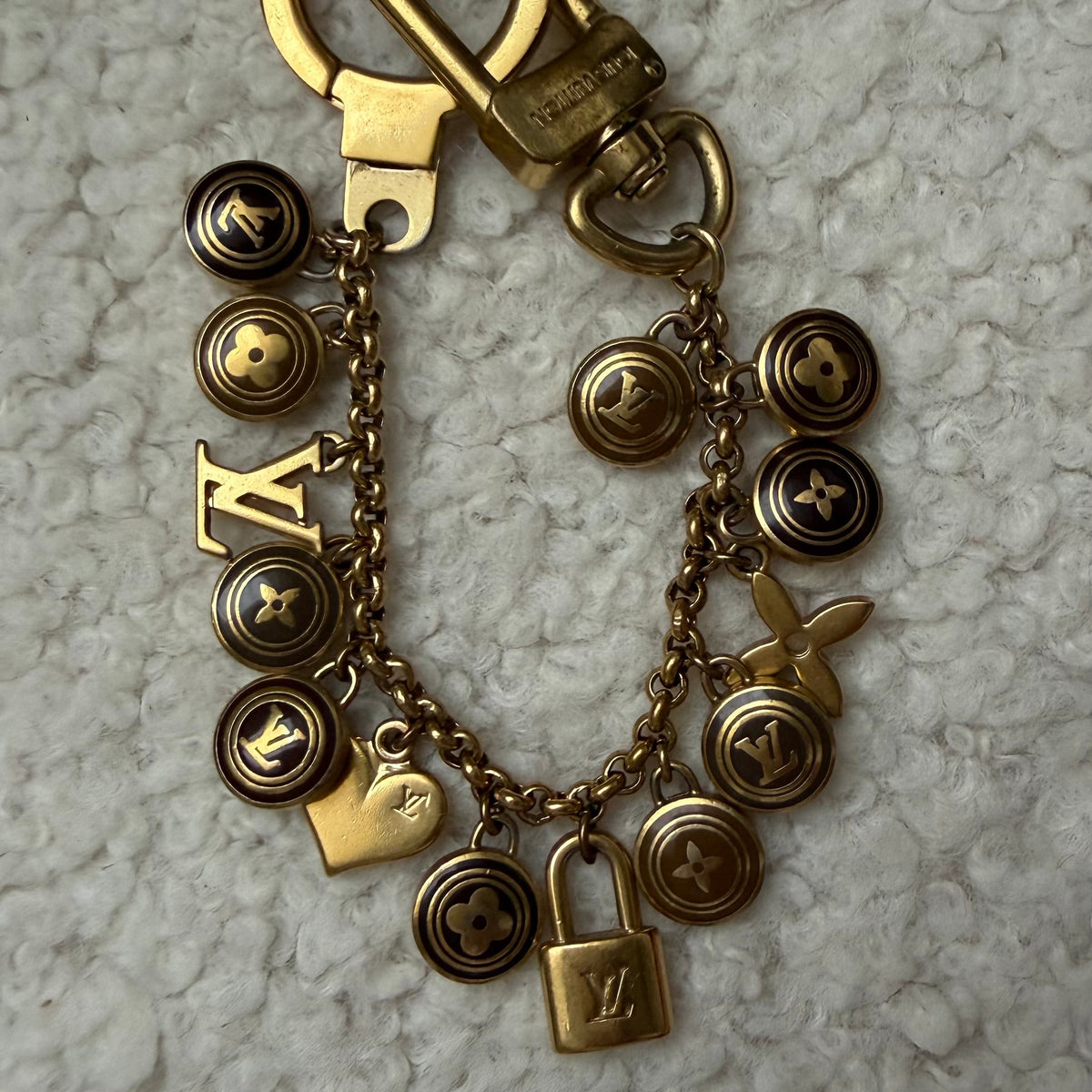 Vintage Louis Vuitton sleutelhanger bedel | Armband