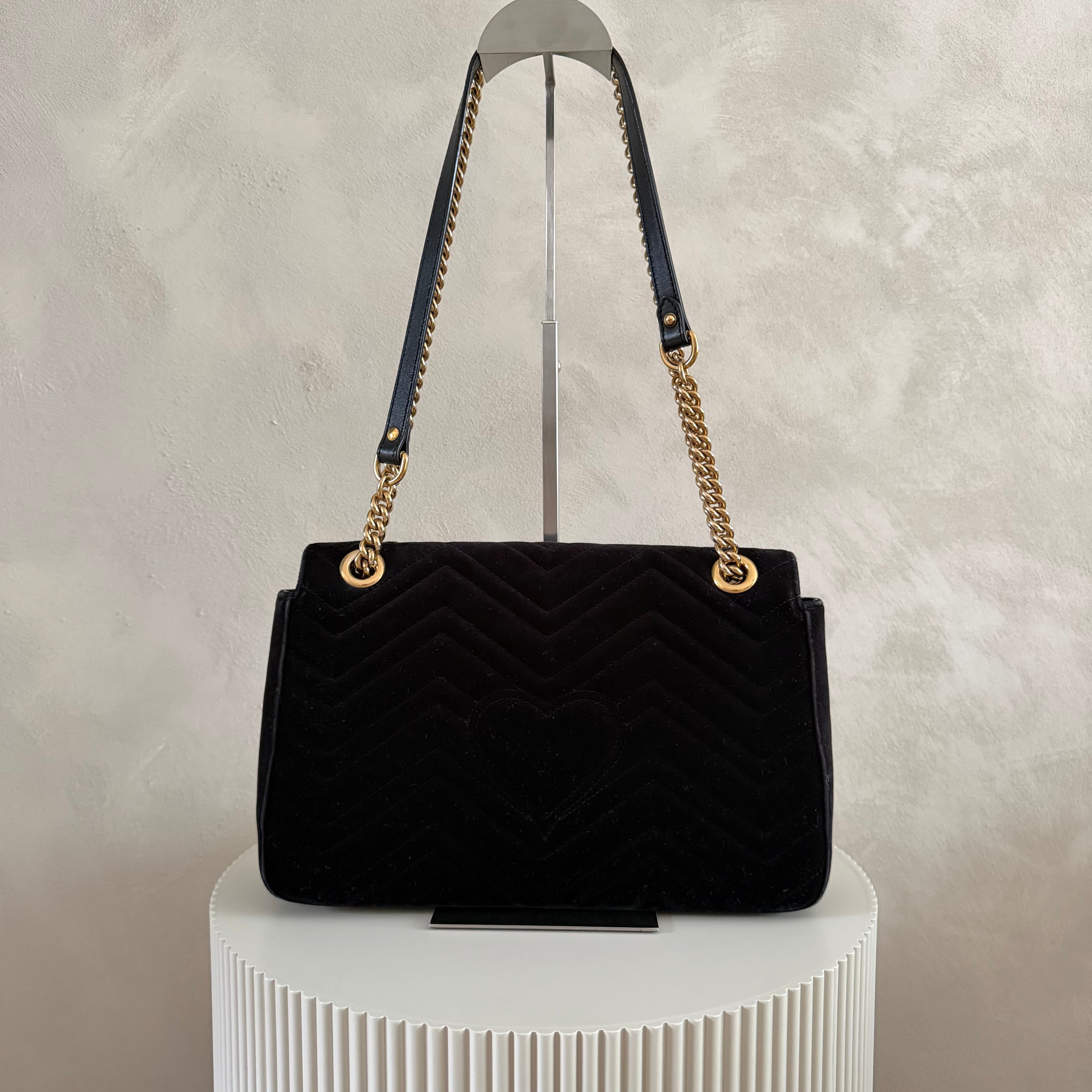 Authentieke vintage Gucci GG Marmont Velvet bag "LOVED”