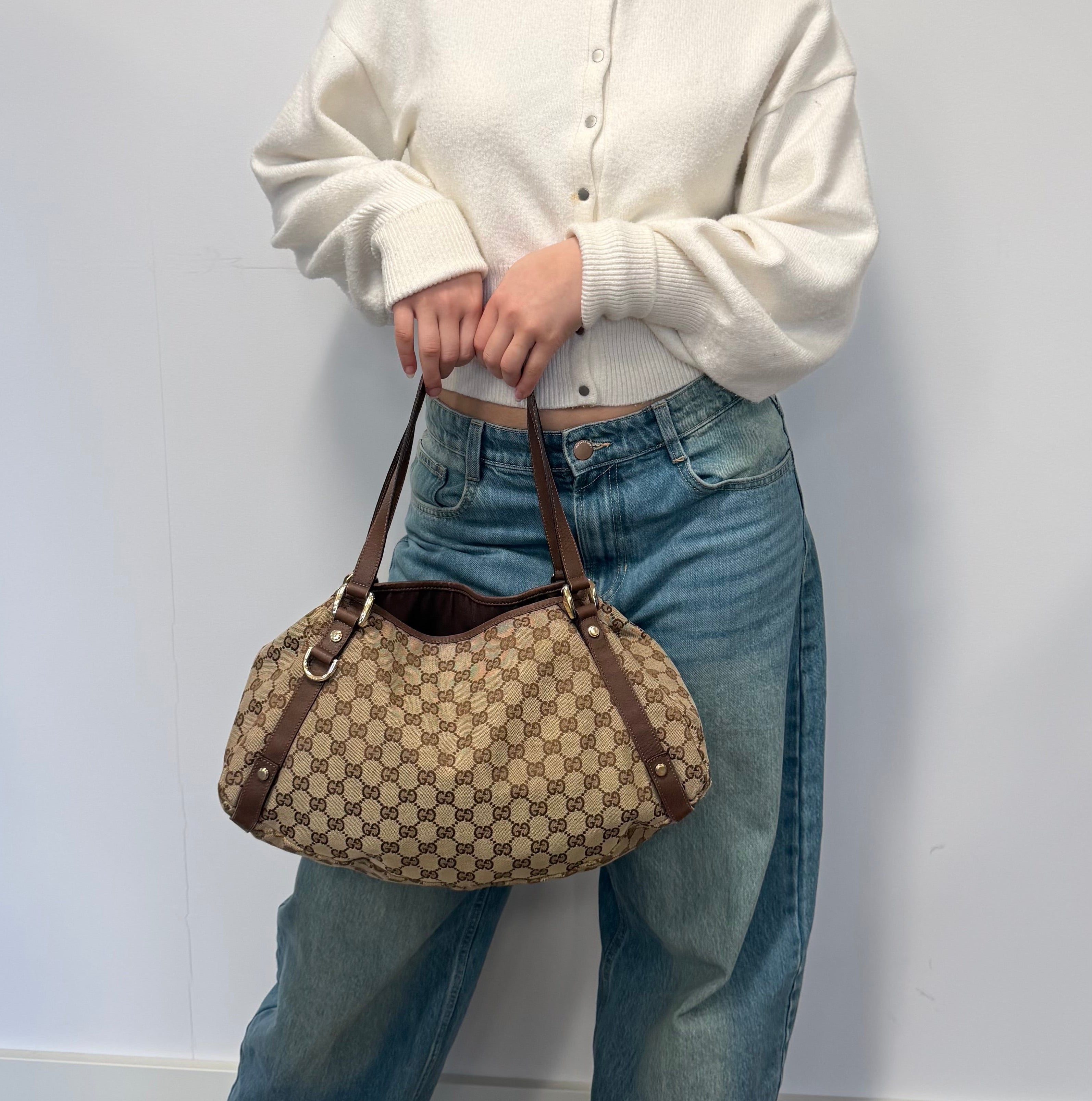 Gucci abbey tote brown