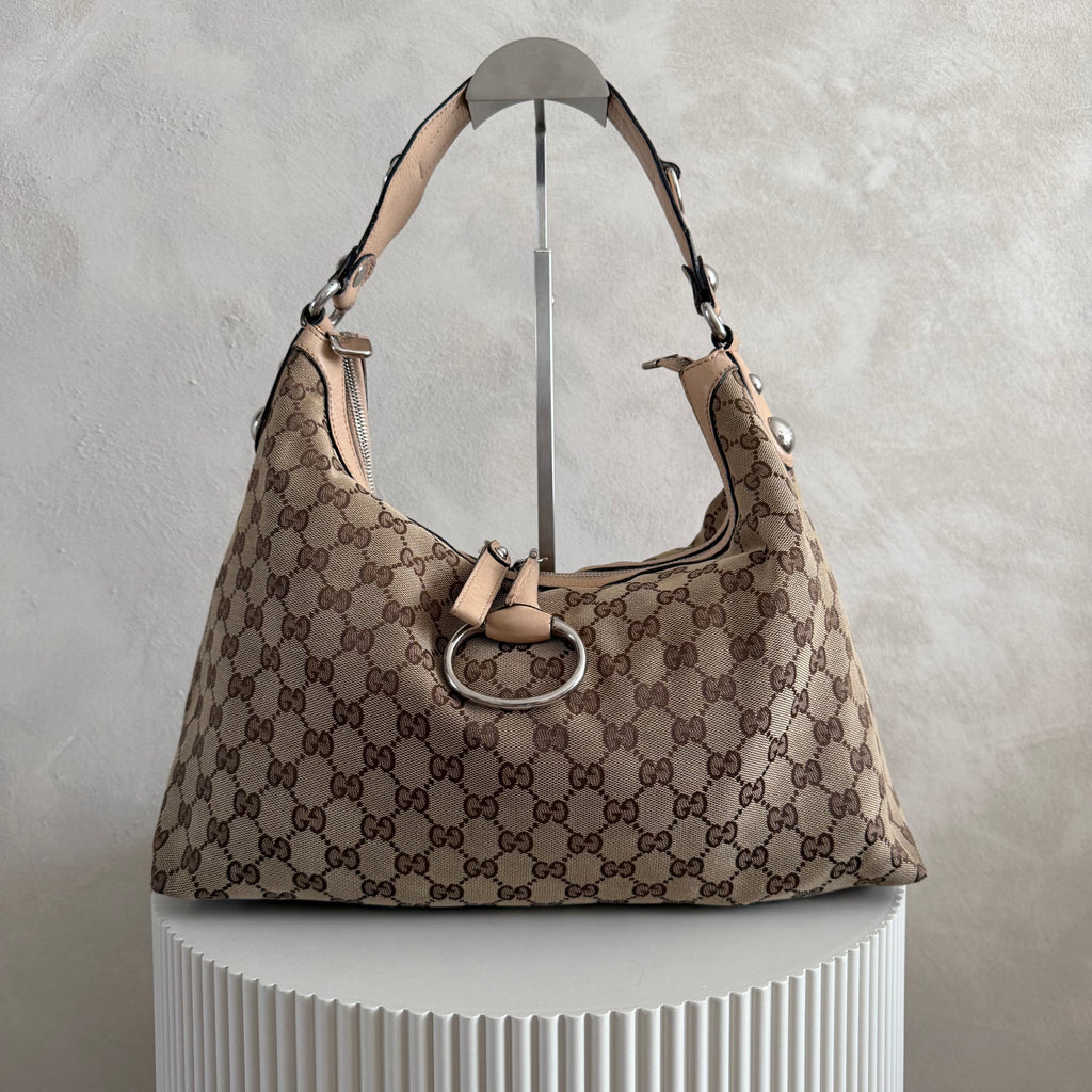 Authentieke vintage Gucci Horsebit Hobo bag