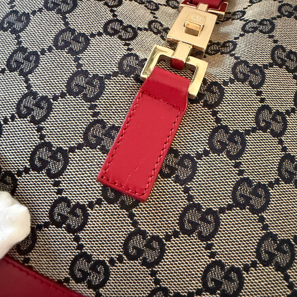 Authentieke vintage Gucci Jackie red bag