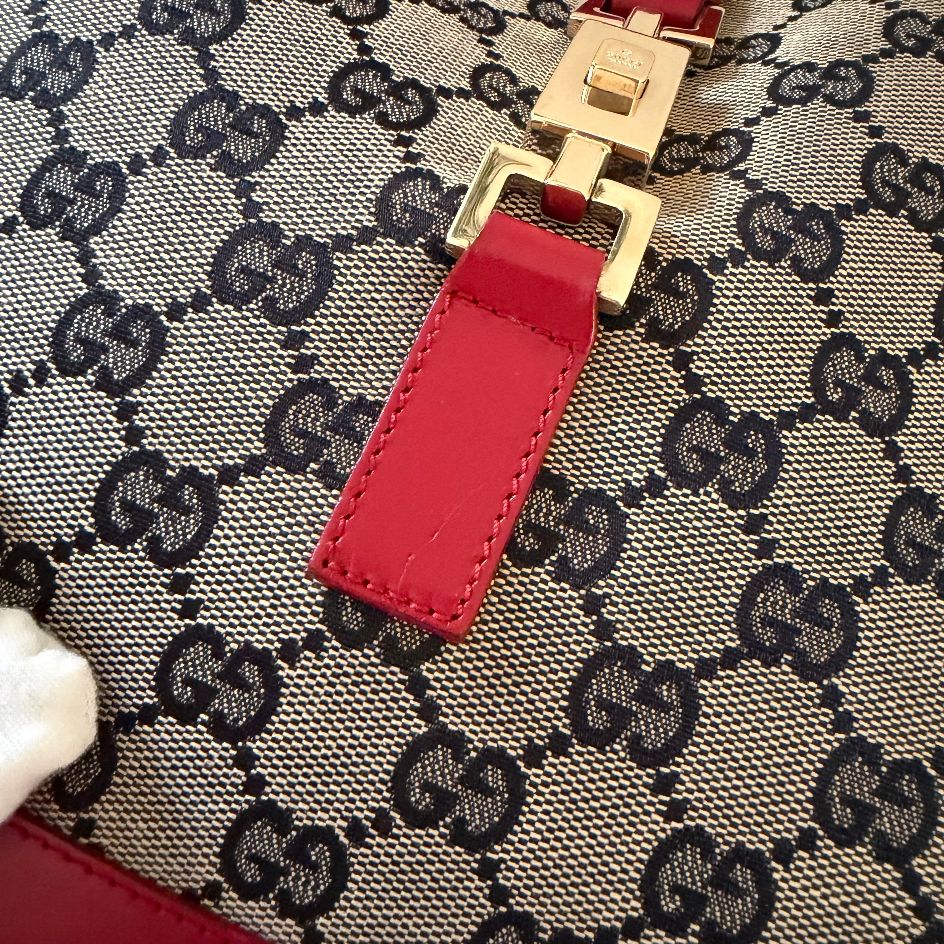 Authentieke vintage Gucci Jackie red bag