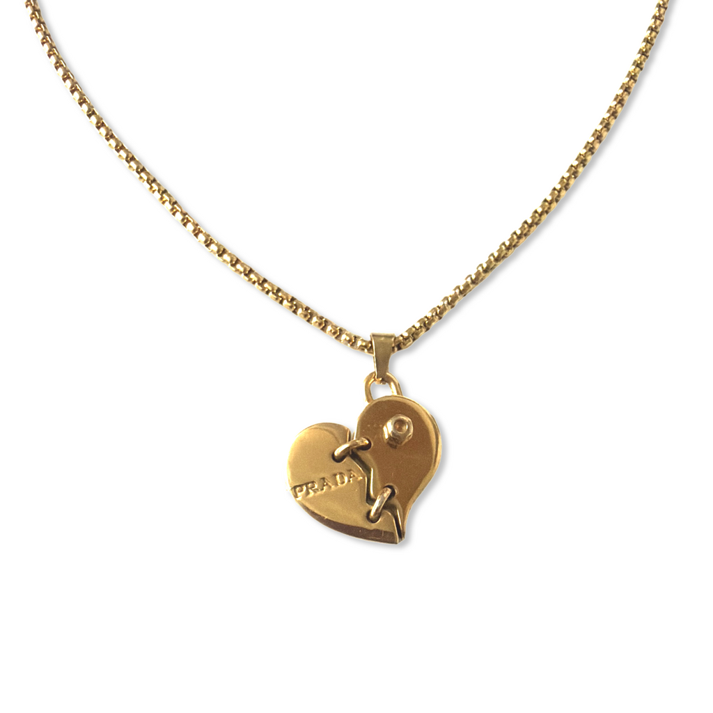Prada gebroken hart bedel | Ketting