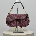 Christian Dior bordeaux double saddle