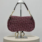 Christian Dior bordeaux double saddle
