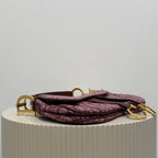 Christian Dior bordeaux double saddle