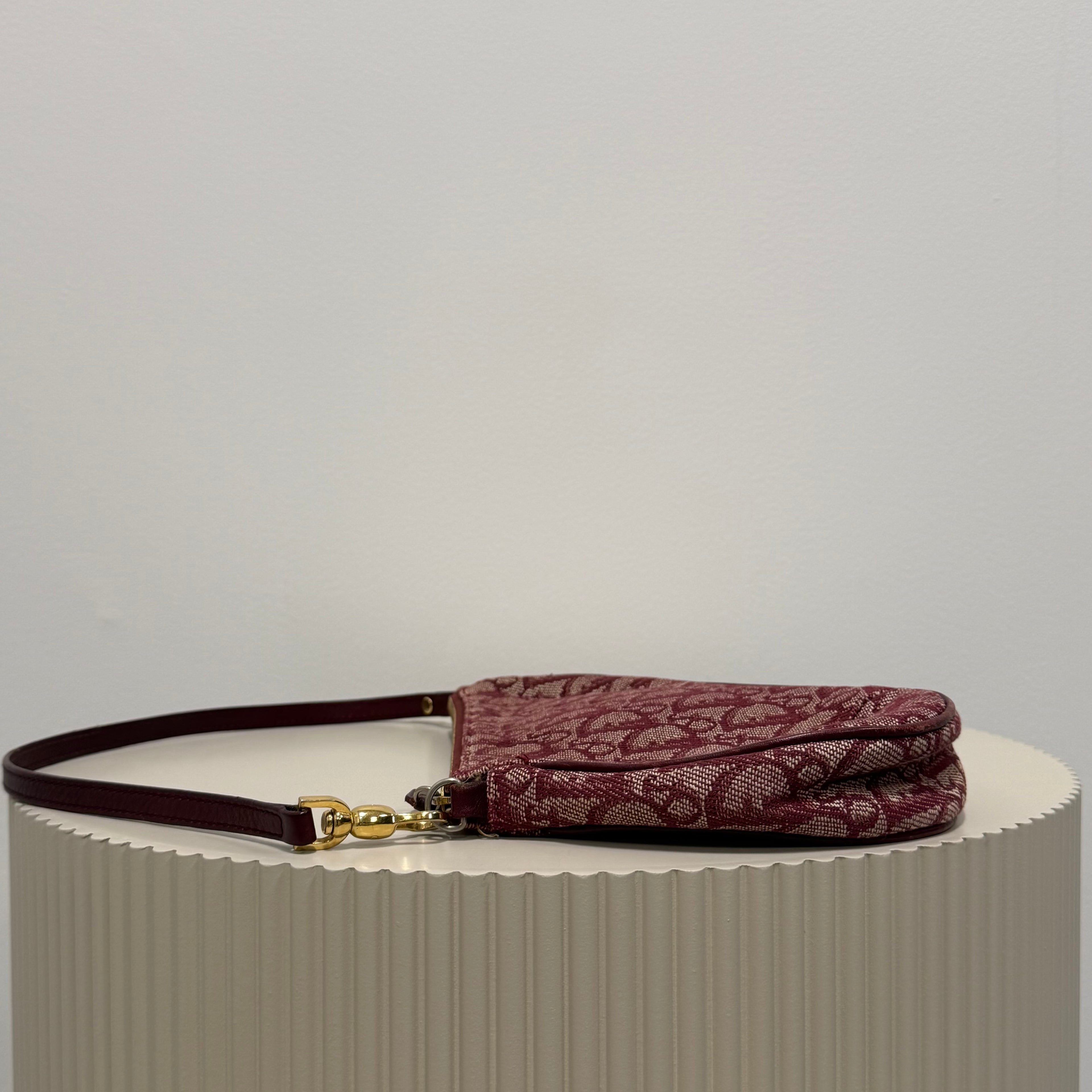 Christian Dior Trotter Mini red saddle