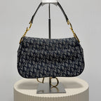 Christian Dior blue double saddle