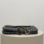 Christian Dior blue double saddle