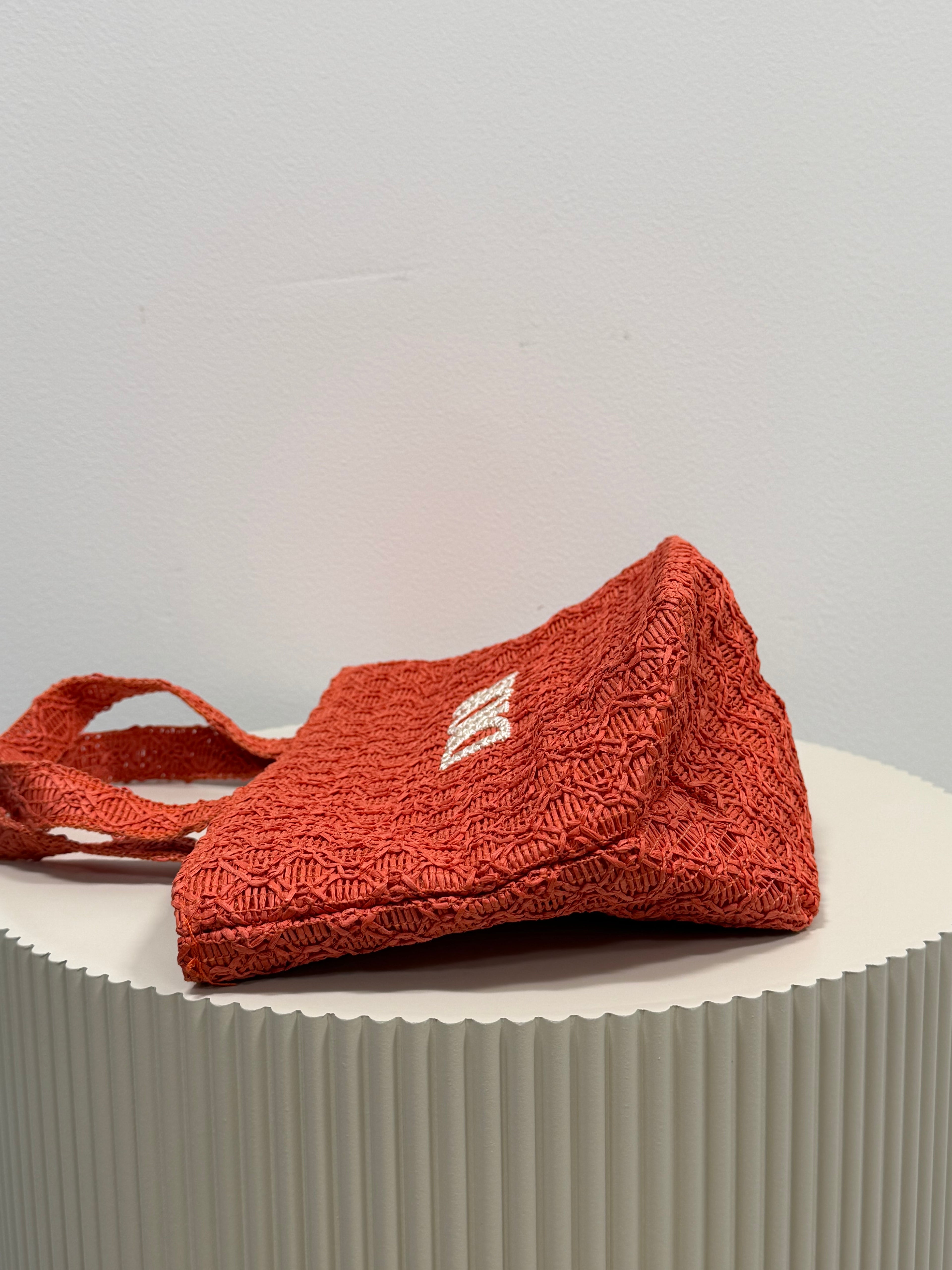 Dior beauty raffia tote