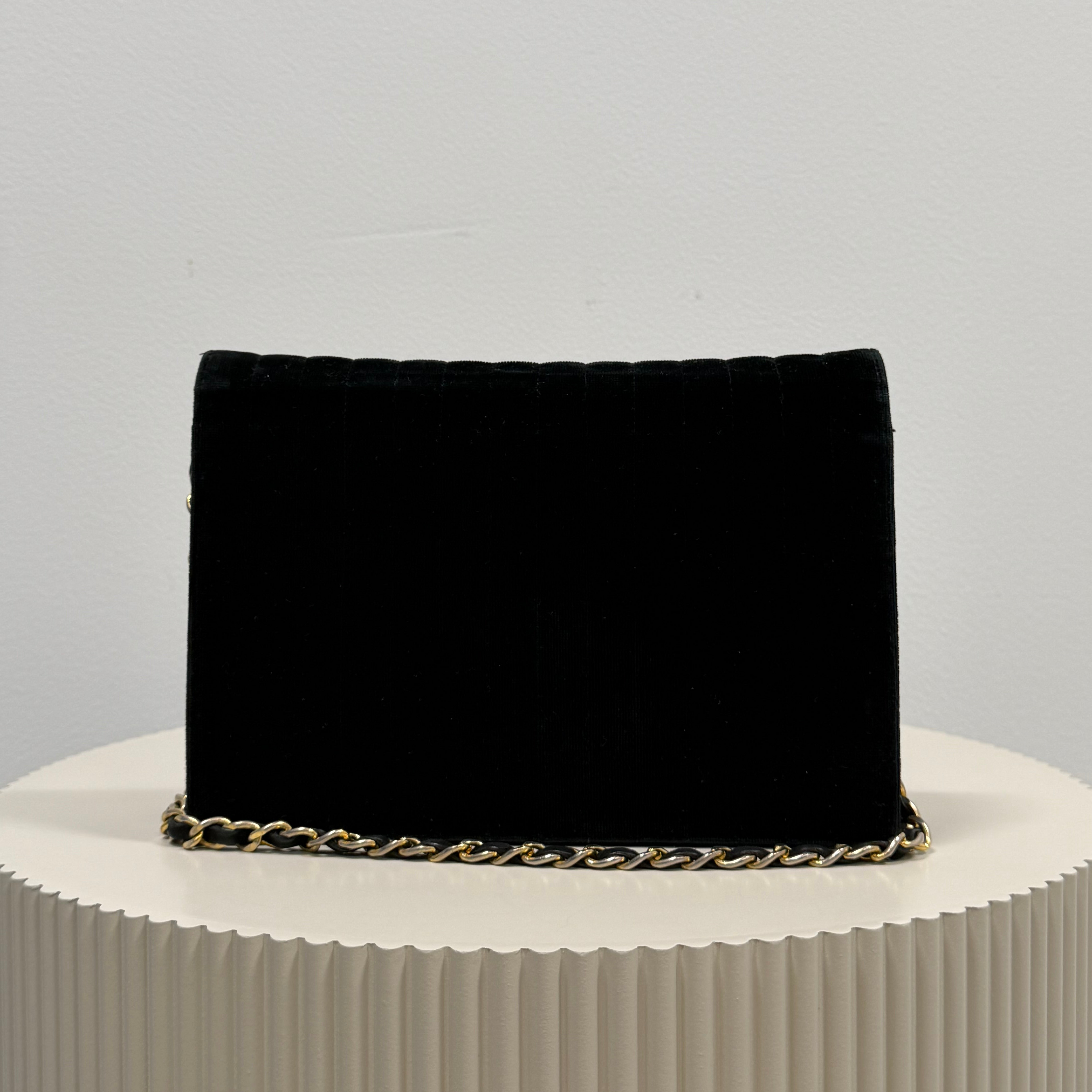 Chanel fluweel timeless classic